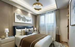 泛海国际110㎡现代轻奢卧室装修效果图