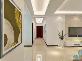 香邑溪谷120平米四居室现代简约风格过道装修效果图