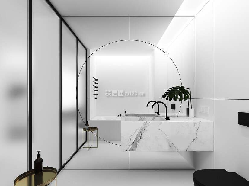 极简主义卫生间洗手台设计图片一览