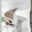 极简主义风格室内旋转楼梯设计图片