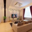 江林新城现代简约85平二居室客厅装修