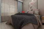 2023现代简约风格卧室软床搭配设计效果图