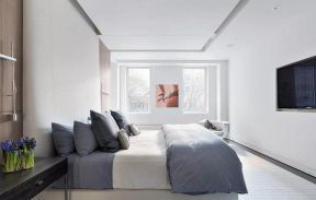 极简主义白色卧室家具设计图片