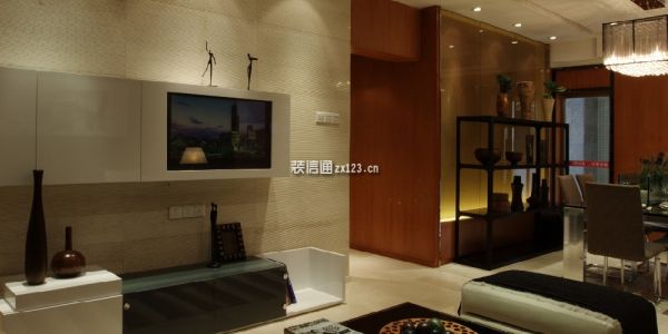 朝阳首府112平米三居室现代简约风格装修效果图