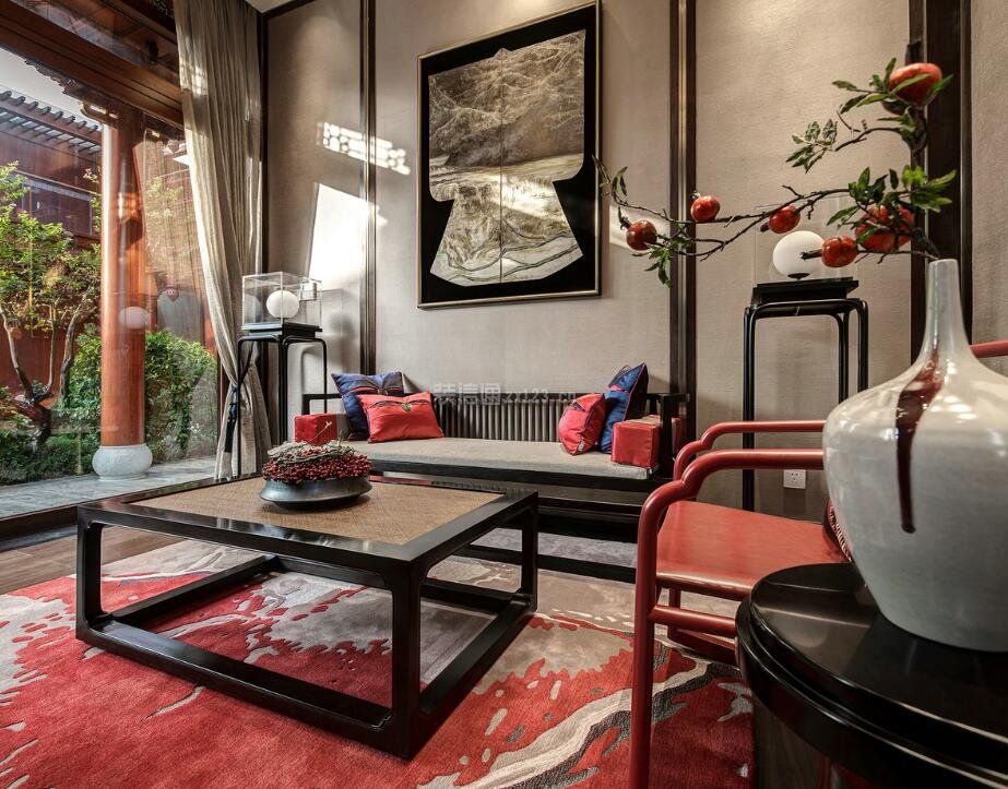 中国古典风格客厅家装案例图片