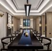 中国古典风格餐厅餐桌摆放设计效果图片