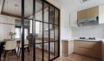 北欧日式风格厨房玻璃门设计图片