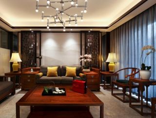 中国古典风格沙发背景效果图图片