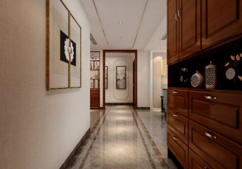 香林漫城125平米四居室中式风格装修效果图