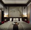 2023新中式风格卧室床头背景墙装修实景图