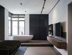 2022时尚简洁家用卫浴室装修效果图片