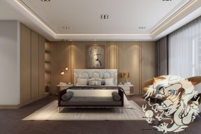 龙湖花千树现代简约160平四居室卧室装修案例