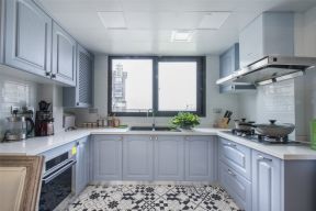 混搭123平米三居室厨房颜色搭配设计图片