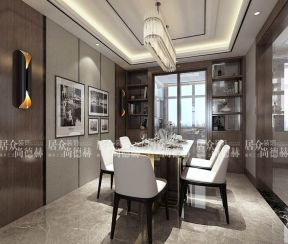 保利香槟国际142平米四居室现代风格餐厅装修效果图