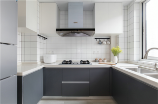 115平三居北欧风格厨房设计图