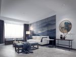 2023新中式风格客厅白色沙发墙装修效果图