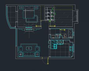 2023两居室户型平面图
