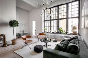 北欧风格98平米三居室客厅茶几装修图片