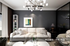 现代简约客厅沙发背景画装饰效果图片
