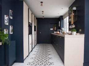 2023高级厨房橱柜蓝色装饰设计