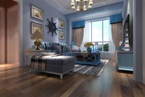 2020地中海客厅沙发装饰设计图片 2020地中海客厅墙壁装饰装修效果图片 