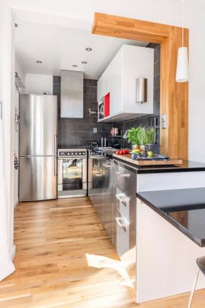 2020小公寓厨房装修效果图 单身公寓厨房装修设计 