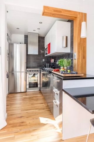 北欧单身小公寓厨房布置图片