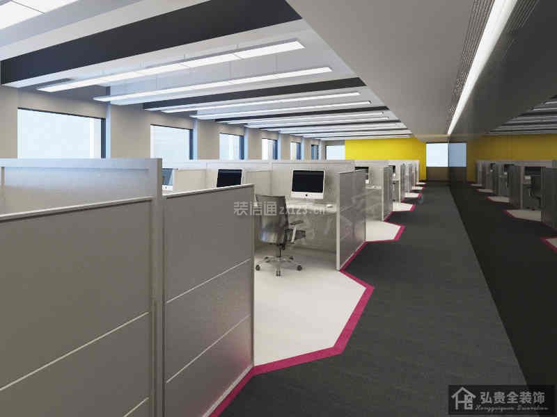 现代风格1000平米办公室装修设计效果图