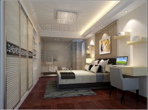 华浩国际120平米现代风格卧室装修效果图