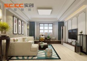 中式客厅装修设计效果图鉴赏