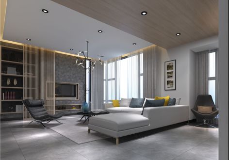 月珑湾豪庭270平米现代简约风格效果图