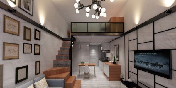 摩根公寓现代风格42㎡设计方案
