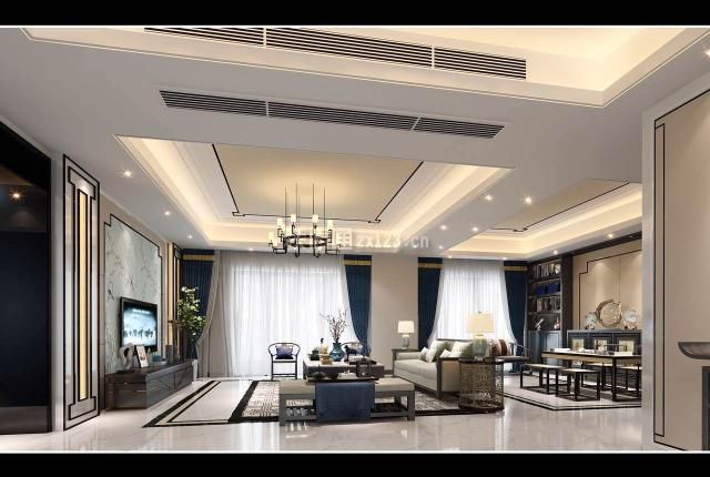 2020大气新中式风格客厅装修设计 2020大气新中式风格客厅装修图