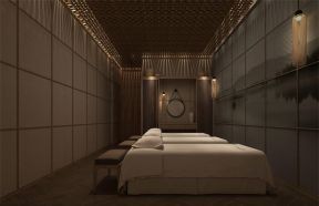 新中式风格2000平米水疗会所美容房间装修效果图