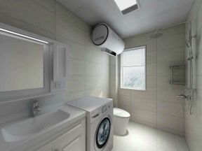 卫生间洗衣机装修效果图 2020卫生间洗衣机效果图片
