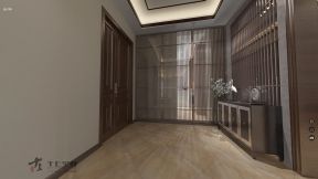 华发蔚蓝堡150平米三居室新中式风格玄关装修效果图