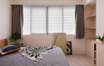 2023北欧风格98平米三居室卧室窗帘设计图
