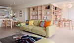 2023北欧风格98平米三居室客厅沙发设计图