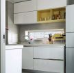 现代简约风格130平三居白色厨房设计图片