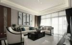 新中式240平米四居室客厅沙发墙设计图片