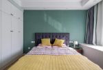 100平方家装卧室背景墙绿色图片