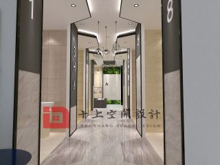 现代风格400平米陶瓷展厅走廊过道装修效果图