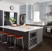 2023欧式风格家庭别墅敞开式厨房装修实景图