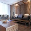东南亚客厅家具实木茶几设计图片