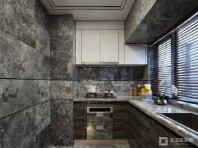 保利西海岸108平米三居室现代风格厨房装修效果图