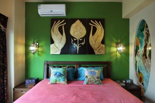 东南亚别墅卧室家具实木床设计图一览