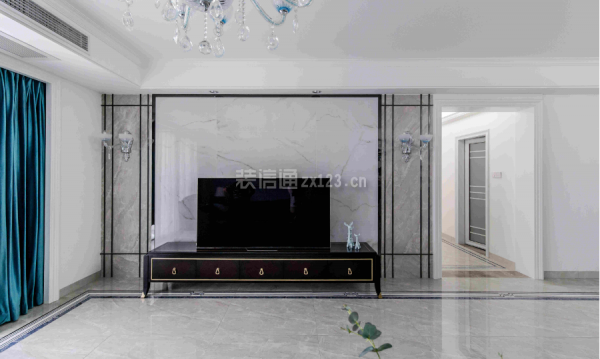 广州珠江帝景150平米简欧风格三居室装修案例