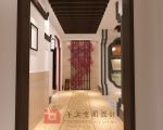 中式1000平米陶瓷店铺过道墙面装饰装修效果图
