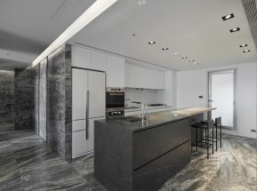 2020房屋装修效果图开放式厨房 2020开放式厨房装修效果图