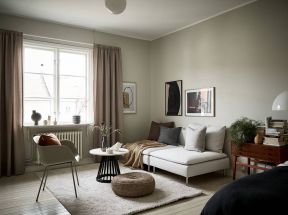 高层住宅客厅沙发床装修设计效果图